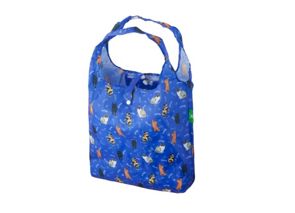 Blue Beloved Cats Shopper by Eco Chic