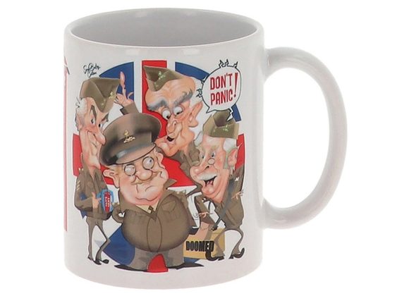 Dad's Army Cartoon Don't Panic Mug