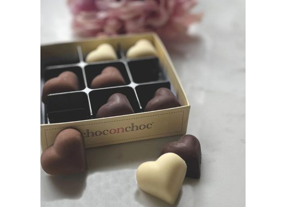 Assorted Chocolate Hearts by Choc on Choc
