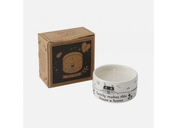 'Family Makes This House A Home' Ceramic Tealight 
