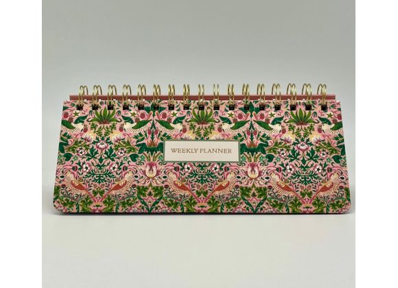 William Morris Strawberry Thief Weekly Desk Planner