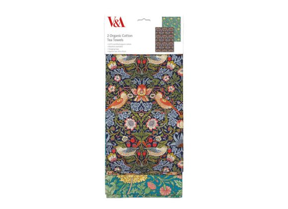 William Morris designs Set of 2 Organic Cotton Tea Towels