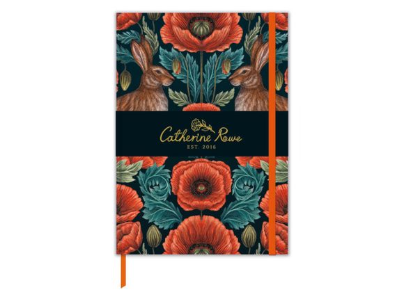 Poppy Red Notebook