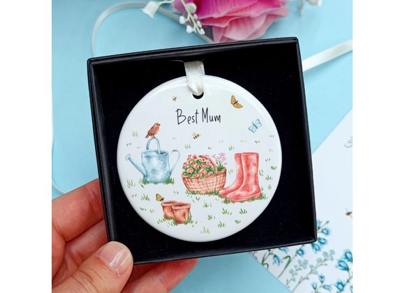 Best Mum Floral Garden Ceramic Decoration by Laura Stanley