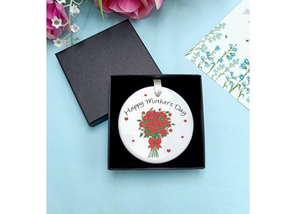Mother's Day Bunch of Roses Ceramic Decoration by Laura Stanley