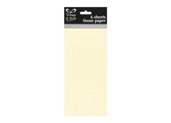 6 Pack Cream Tissue 