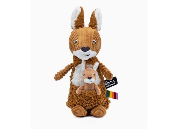 Keith the Kangaroo & Baby (BROWN) by Les Ptipotos