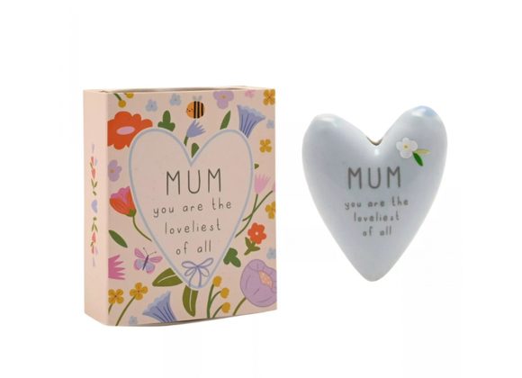 Mum ceramic Heart in a 