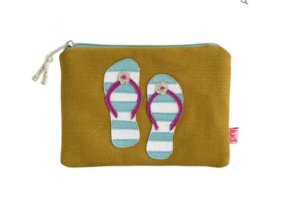Flip Flops Zip top Purse by Lua