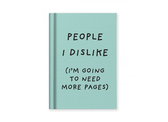 People I dislike, A7 Fabric Hardback Notebook