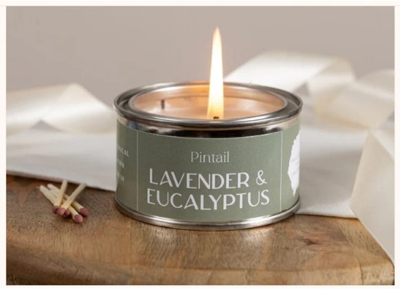 Lavender & Eucalyptus Scented Candle