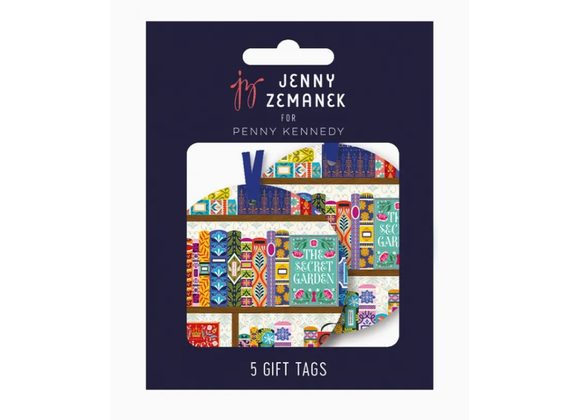 Pack of 5 Jenny Zemanek Gift Tags (Books)