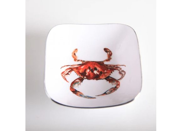 Crab Square Bowl by Tilnar Art