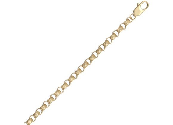 925 Silver Gold Plated Belcher Bracelet