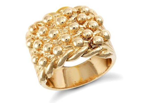 Men's Premium Weight 9 Carat Gold Keeper Ring