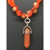 Orange Translucent Chakra Necklace Pendant