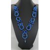 Night Cairo Blue Goldstone Drop Necklace