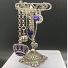 Purple Crown Kilt Pin Brooch