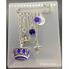 Purple Crown Kilt Pin Brooch