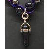 Purple Goldstone Chakra Necklace Pendant