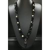 Black Marble Chakra Necklace