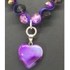 Purple Heart Necklace Pendant