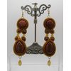 Arabian Nights Gold Sandstone Earrings