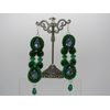 Swarovski Crystal Green Drop Earrings