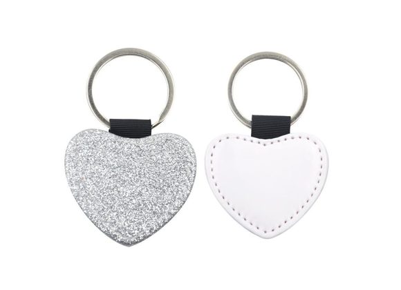 Heart Leather Keyring