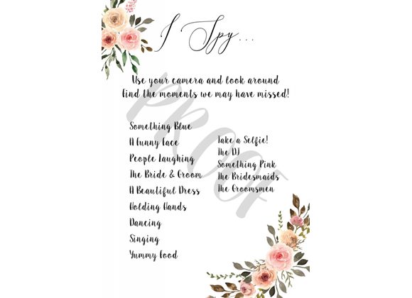 I SPY - Blush/Pink (DOWNLOAD ONLY)