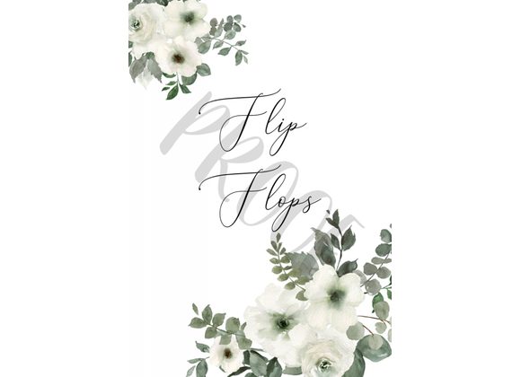 SAGE - Flip Flop Sign  (DOWNLOAD ONLY)