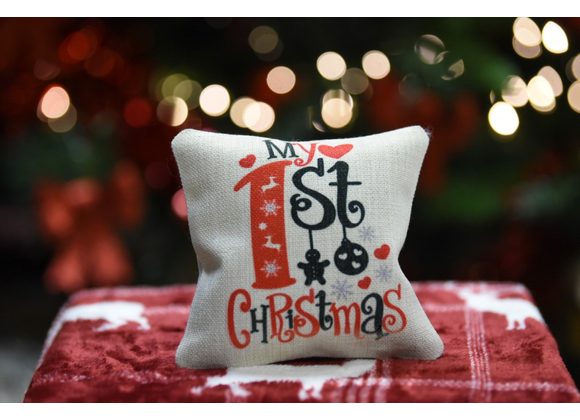 My First Christmas Pillow