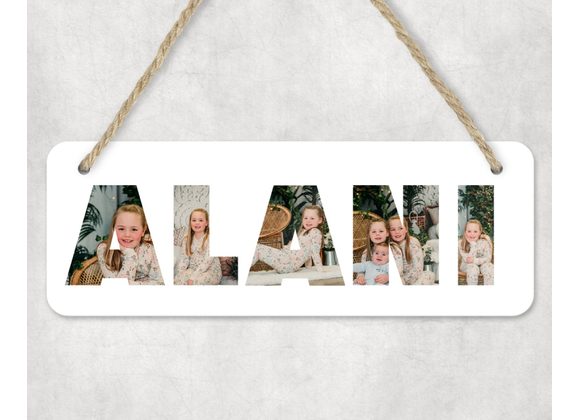 Wooden Photo Sign