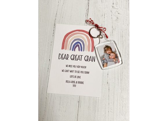 Keyring Letter box gift