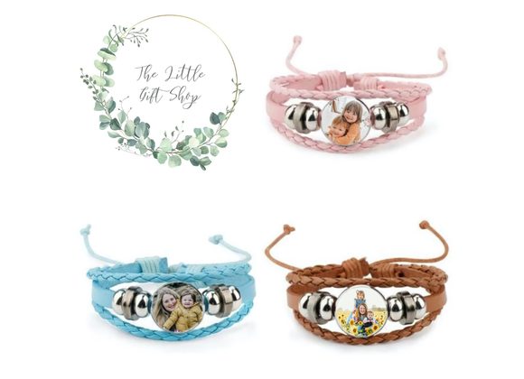 Leather Photo Bracelet