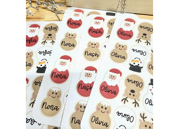 Personalised Christmas Stickers